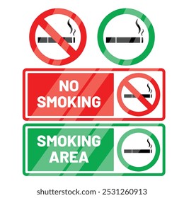 Smoking Board Sign Vector Illustration