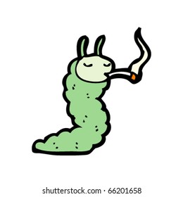 smoking caterpillar cartoon