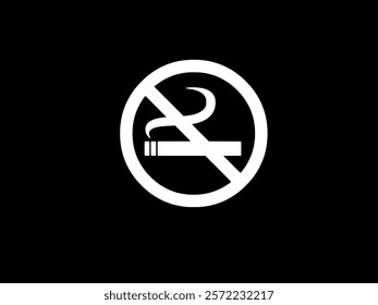 Smoking Cessation, Break the bad habit, Black background 