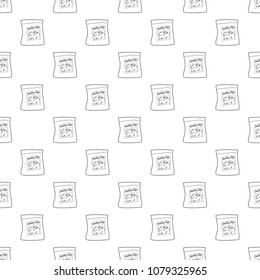 Smoking chips pattern vector seamless repeating for any web design