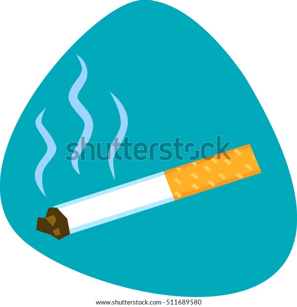 Smoking Cigarette Deadly Smell Isolated Symbol Stock Vector (Royalty