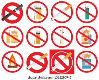 Smoking cigarette with filter in ceramic tray. Realistic vector illustration to warn about danger of harmful habit. Addiction with risk for health