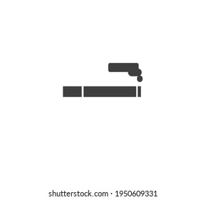 Raucher-Zigarettensymbol. Flaches Design. Vektorgrafik