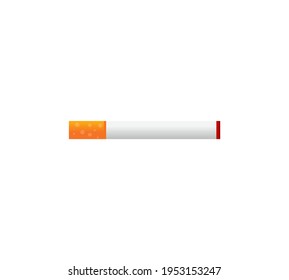 Smoking Cigarette Icon. Flat design style. Vector Illustration