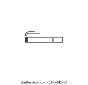 Smoking Cigarette Icon. Flat design style. Vector Illustration