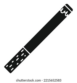 Smoking cigarette icon simple vector. Smoke tobacco. Nicotine cigar