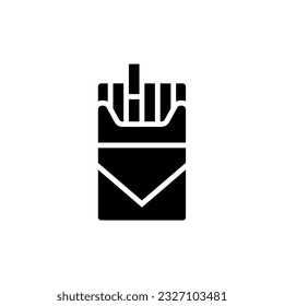 Smoking cigarette icon. Unhealthy, nicotine, smelly. Addiction concept. Vector illustration can be used for topics like rest, bad habits, tobacco