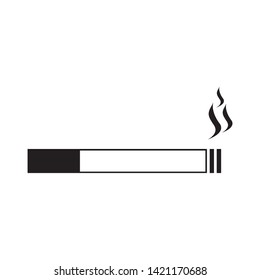 smoking cigarette icon vector design template
