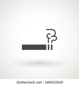 Smoking Cigarette Icon Vector Illustration great for any use smoke icon isolated sign symbol logo template