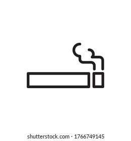 Ilustración vectorial de iconos de cigarrillos de tabaco