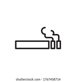 Smoking Cigarette Icon Vector Illustration