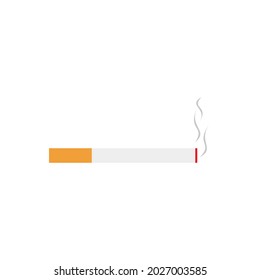 Icono de cigarrillo fumador Icono Ilustración aislada en fondo blanco
