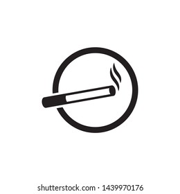 Smoking Cigarette icon vector. Smoking symbol illustration. Flat design style on white background.