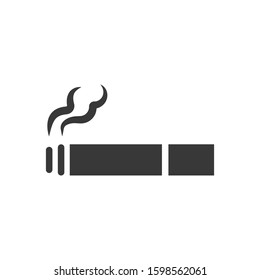 Smoking cigarette  icon vector symbol logo illustration EPS 10
