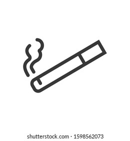 Smoking cigarette  icon vector symbol logo illustration EPS 10