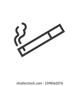Smoking cigarette  icon vector symbol logo illustration EPS 10