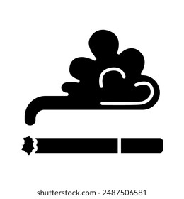 Smoking cigarette line icon. Tobacco, health hazard, smoking addiction, nicotine, smoke, lung disease, cigarette, pollution, unhealthy habit, smoking, cigarette, line, icon, tobacco