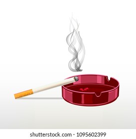 Smoking cigarette .The harm of smoking. It kills the human body