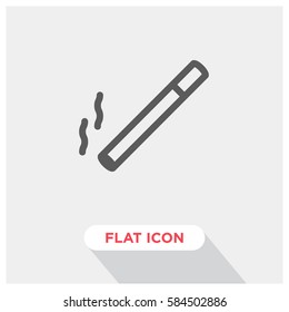 Smoking cigarette vector icon