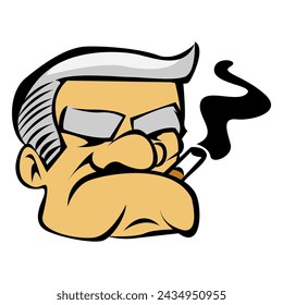 Ilustración de dibujo vectorial de cigarrillos y cigarros