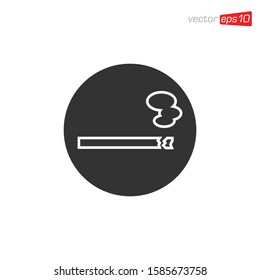 Smoking Cigarettes Icon Design Vector 