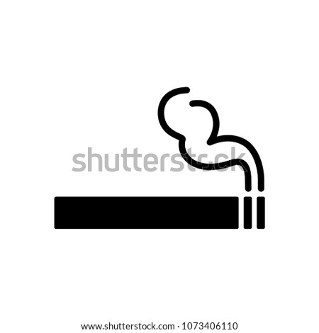 smoking - cigarrete icon vector