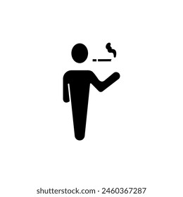 smoking concept line icon. Simple element illustration. smoking concept outline symbol design.
