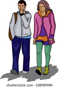 Smoking couple