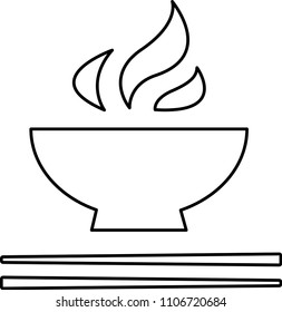 Smoking cup with chopsticks