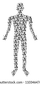 Smoking detective man representation. Vector smoking detective icons are organized into male combination.