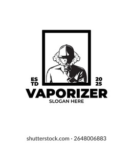 Modelo de design de logotipo de cigarros eletrônicos de fumar