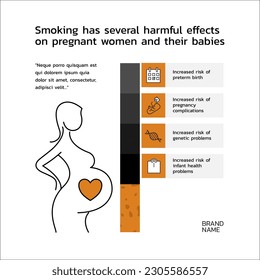 El tabaco tiene varios efectos nocivos en las mujeres embarazadas y sus bebés