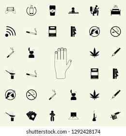 smoking hookah icon. Bad habbits icons universal set for web and mobile