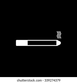 The smoking icon. Cigarette symbol. Flat Vector illustration