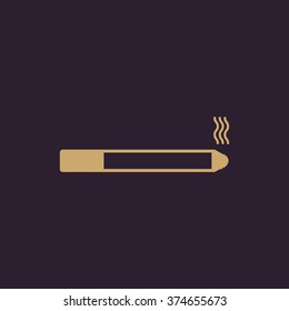 The smoking icon. Cigarette symbol. Flat Vector illustration