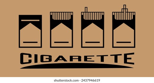 Smoking icon design vector graphic of template, sign and symbol