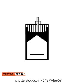 Diseño de icono de fumar vector gráfico de plantilla, signo y símbolo