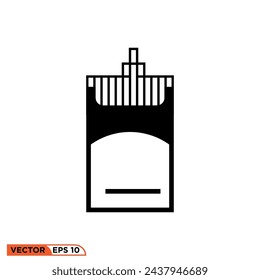 Diseño de icono de fumar vector gráfico de plantilla, signo y símbolo