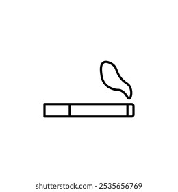 Icono de fumar Símbolo aislado del logotipo plano