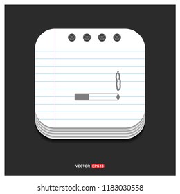 smoking icon - Free vector icon