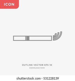 Smoking icon illustration isolated vector sign symbol