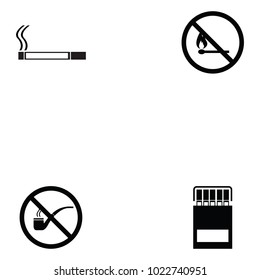 smoking icon set