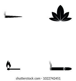 smoking icon set