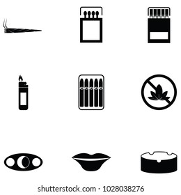 smoking icon set