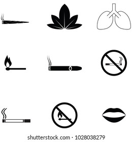 smoking icon set