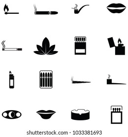 smoking icon set