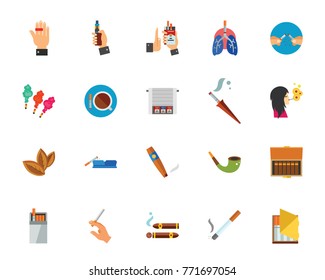 Smoking icon set