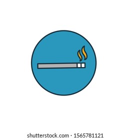 Smoking icon. Simple element from shopping center sign icons collection. Creative Smoking icon ui, ux, apps, software and infographics.
