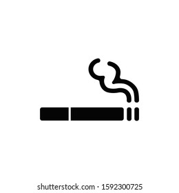 smoking icon in trendy flat design