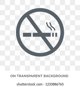 Smoking icon. Trendy flat vector Smoking icon on transparent background from Health and Medical collection. 